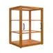 Koolmore KM-BDW-25L Bakery Display Case, 18.2"W x 14.2"D x 24"H, dual sliding doors, ash‑wood frame 2 image