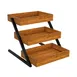 Koolmore KM-SDW-3ST 16.5"L x 20.3"W x 15.5"H Wooden Display Case, 3 Eucalyptus Shelves, Finish 2 image