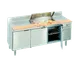 La Rosa Refrigeration L-12186-32 86" 3-Door Sandwich and Salad Prep Table, 10 Pans, Stainless Steel 1 image