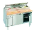 La Rosa L-14156-32 56" 2-Door Refrigerated Pizza Prep Table, 7 1/3 Size Pans 1 image