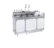 La Rosa Refrigeration L-45160 Dipping Cabinet with Syrup Rail,60"L x 32"D, 8 x 3-gal,Stainless, 115V 1 image