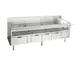 La Rosa L-74114-30 114" 4 Drawers Refrigerated Chef Base, Marine Edge, Steel Top, 1/4 HP Compressor 1 image