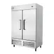 Polarman PLM-54FS 54" 2-Solid Door Reach-In Freezer, Bottom Mount, 49 cu. ft., Stainless Steel 1 image