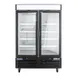 Polarman PLM-HGD48F Double Glass Door Freezer, 48 cu ft, Black Epoxy Aluminum, LED Lighting 1 image