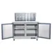 Polarman PLM-S48KS 48" 2-Door Mega Top Sandwich and Salad Prep Table, 18 Pans 2 image