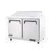 Polarman PLM-S48KS 48" 2-Door Mega Top Sandwich and Salad Prep Table, 18 Pans 1 image