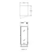 Delfield 6025XL-G 27" 1-Glass Door Reach-In Refrigerator, 15.1 cu. ft., Top Mounted 2 image