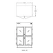 Delfield 6051XL-GH 72" 4-Half Glass Door Reach-In Refrigerator, 33.2 cu. ft., Top Mounted, Stainless Steel 2 image