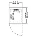 Delfield GAR1P-GH 27" 1-Section Reach-In Refrigerator w/ 2 Glass Half-Doors, 21 cu. ft. 3 image