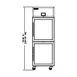 Delfield GARPT1P-GH 33" 1-Glass Door Pass-Thru Refrigerator, 23 cu. ft., Top Mounted 2 image