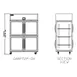 Delfield GARPT2P-GH 50" 2-Section Glass Door Pass-Thru Refrigerator, 50 cu. ft., Top Mounted 1 image