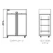 Delfield GARPT2P-S 72" 4-Solid Door Pass Thru Refrigerator, 50 cu. ft., Top Mounted 2 image