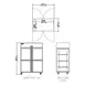 Delfield GARPT2P-SH 72" 8-Half Solid Door Pass Thru Refrigerator, 50 cu. ft., Top Mounted 2 image