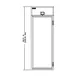 Delfield GARRI1P-G 34" 1-Glass Door Roll-In Refrigerator, 37 cu. ft., Top Mounted 2 image