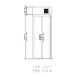 Delfield GARRI1P-G 34" 1-Glass Door Roll-In Refrigerator, 37 cu. ft., Top Mounted 3 image