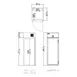 Delfield GARRI1P-G 34" 1-Glass Door Roll-In Refrigerator, 37 cu. ft., Top Mounted 5 image