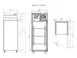 Coldline C-1RR-TM 29" 1-Solid Door Reach-In Refrigerator, 21.68 cu. ft., Top Mounted 5 image