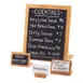 Cal-Mil 1103-23-60 Bamboo Write‑On Sign Board, 4-1/4"W x 2-1/8"D x 2-3/4"H, 3-1/4"W x 2"H, BPA‑Free 1 image