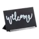 Cal-Mil 3049-32 Black Chalkboard Sign, 3" X 2" Writing Surface, Open Frame, Steel Base Wood BPA Free 1 image