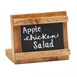 Cal-Mil 3489-23-99 Rustic Pine Madera Chalkboard Tabletop Sign, 3"W x 2"H Write-On Area 1 image