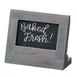 Cal-Mil 3818-23-83 Ashwood Chalkboard Sign, 5-1/2"W x 2-1/2"D x 4-1/2"H, 3"W x 2"H, Oak, Gray Wash 1 image