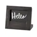 Cal-Mil 3818-23-87 Chalkboard Sign, 5"W x 2-5/8"D x 4-1/4"H, Oak Frame, Ash Gray, 2x3" Area, BPA Free 1 image