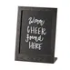 Cal-Mil 3818-811-87 Chalkboard Sign, 10-3/8"W x 4-3/4"D x 13-3/4"H, 8-1/2"x11" Writing Surface, Gray 1 image
