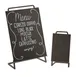 Cal-Mil 3919-811-84 Sierra Chalkboard Sign, 8-1/2"W x 11"H, Metal Frame, Bronze 1 image