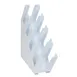 Dispense-Rite LID-4WT Cup Lid Organizer 4 Sections 19-1/2"H x 5-1/4"W x 20-3/4"D Polystyrene White 2 image