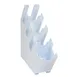 Dispense-Rite LID-4WT-WS Lid & Straw Organizer, Four Sections, 19-7/8"H x 5-14"W x 20-3/4"D, White 2 image