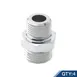 T&S Brass 000545-25M 3/8" NPT Male x 3/4-14UN Male Adapters (4 each per case) 1 image