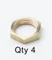 T&S Brass 002954-45M Brass Lock Nuts 1 image
