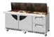 Turbo Air TST-72SD-30-LRD2-FB-N 72-5/8" Mega Top Sandwich and Salad Prep Table w/ 2 Drawers, 30 Pans, Stainless Steel 1 image