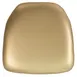 Flash Furniture BH-GOLD-HARD-VYL-GG 15.5x15.5x2 Vinyl Chair Cushion, Gold, 2 Thick CA117 Fire Retardant Foam 1 image
