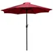 Flash Furniture GM-402003-RED-GG 9 ft Round Patio Umbrella, Red Polyester Fabric, Aluminum Pole, Crank Lift 1 image