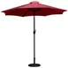 Flash Furniture GM-402003-UB19B-RED-GG 9 ft Round Patio Umbrella, Red Polyester, Aluminum Pole, Crank Lift 1 image