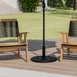 Flash Furniture GM-UB19-BZ-GG 19-1/4" Umbrella Base, 30 lb, Black Powder Coated Steel 2 image