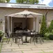 Flash Furniture GM-WL-U22002B-TAN-GG 9 ft Montego Patio Umbrella, Round, Tan, 32 Solar LED Lights, Crank & Tilt 2 image
