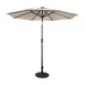 Flash Furniture GM-WL-U22002B-TAN-GG 9 ft Montego Patio Umbrella, Round, Tan, 32 Solar LED Lights, Crank & Tilt 1 image