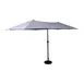 Flash Furniture GM-WL-UU021-GRY-GG 15ft Triple Head Rectangular Patio Umbrella, 2in Steel Pole, Gray 1 image