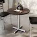 Flash Furniture GSF-RD30-DKBRN-T2222S-GG 30" Round Beech Wood Butcher Block Table Top, Dark Brown, 29-1/2"H 2 image
