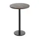 Flash Furniture GSF-RD30-DKBRN-TR18B-GG 30" Round Butcher Block Wood Table Top, Dark Brown, 18" Bar Height 1 image