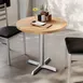 Flash Furniture GSF-RD30-NAT-T2222S-GG 30" Round Beech Wood Table Top, Natural Finish, 29.5"H 2 image