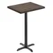 Flash Furniture GSF-REC2430-DKBRN-T2222B-GG 24x30 Rectangular Beech Wood Butcher Block Table Top, Dark Brown, Solid Wood Construction 1 image