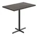 Flash Furniture GSF-REC3048-DKBRN-T2230B-GG 30x48 Rectangular Butcher Block Wood Table Top, Dark Brown, 42H 1 image