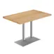 Flash Furniture GSF-REC3048-NAT-TB002S-GG 30x48 Natural Beech Wood Butcher Block Rectangular Restaurant Table Top 1 image