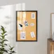 Flash Furniture HGWA-CK-20X30-BLK-GG Camden Rustic 20" x 30" Cork Board, Black, Wooden Push Pins 2 image