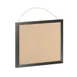 Flash Furniture HGWA-LINEN-18X24-BLK-GG Mount Linen Menu Board, 18" x 24", Black, Wood Push Pins 1 image