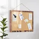 Flash Furniture HGWA-LINEN-18X24-BRN-GG Wall Mount Linen Board, 18" x 24", Wood Push Pins, Brown 2 image