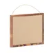 Flash Furniture HGWA-LINEN-18X24-BRN-GG Wall Mount Linen Board, 18" x 24", Wood Push Pins, Brown 1 image